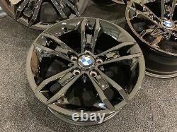 BMW E84 E87 E90 E91 E92 NEW Genuine Alloy Wheels Black Star Spoke Style 319 R17