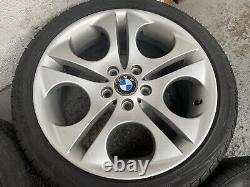 BMW E85 Z4 4X 18 Staggered Alloy Wheels Style 107 Ellipsoid with Tyres 6.5mm