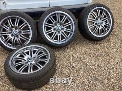 BMW M3 E46 genuine Style 67M 18 Alloy Wheels rims & tyres tires excellent