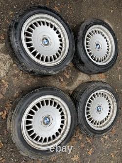 BMW Style 15 16 Alloy Wheels Tyres Rare E38 E30 E36 E21 E28 5x120 OEM 16x7.5j