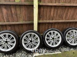 BMW Style 207 Alloy Wheels 17 NEARLY NEW TYRES 5x120