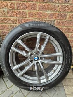 BMW X4 / X3 19 alloy wheels & tyres Style 698 Msport Genuine G01 G02 Set Of 4