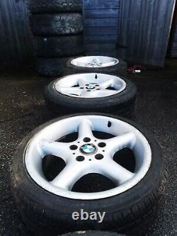 BMW Z3 E36 Genuine Style 18 Staggered Alloy Wheels 17' 7.5 & 8.5 X 17 ET41