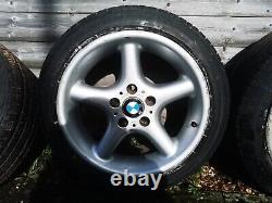 BMW Z3 E36 Genuine Style 18 Staggered Alloy Wheels 17' 7.5 & 8.5 X 17 ET41