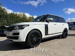 BRAND NEW RANGE ROVER HSE STYLE 23 5x120 ALLOY WHEELS / HIGH GLOSS BLACK