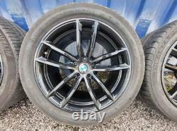 Black Genuine Bmw 18 Style 662m Sport Alloy Wheels 3 5 Series G30 G31 G20 G21