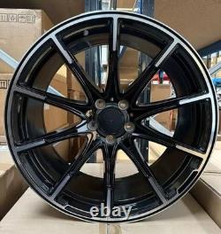 Black MF Mercedes C E S Class x4 19 Brabus 337 Style Alloy Wheels Amg 8.5J/9.5J