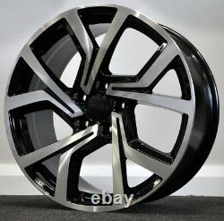 Black MF x4 17 Clubsport Golf Style Alloy Wheels VW Golf Caddy Passat Jetta
