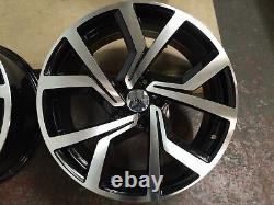 Black MF x4 17 Clubsport Golf Style Alloy Wheels VW Golf Caddy Passat Jetta