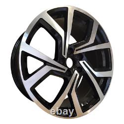 Black MF x4 17 Clubsport Golf Style Alloy Wheels VW Golf Caddy Passat Jetta