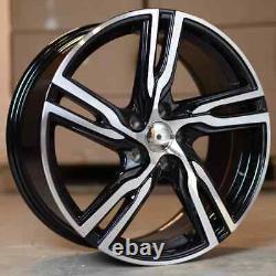 Black MF x4 20 Volvo 5 R Style Alloy Wheels 5x108 Volvo EX30 XC90 XC60 XC40 S90