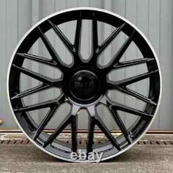 Black ML x4 22 Mercedes GLE 311 Style Alloy Wheels GLE GLS 10J/11.5J 5x112