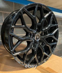 Black x4 18 TW-RV Style Alloy Wheels 5x160 8J Ford Transit Mk7 Transit Custom C