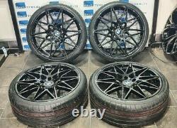 Bmw 20'' Inch Competition 666m Style New Alloy Wheels & Tyres Bmw 3 / 4 Series