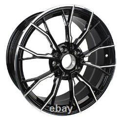 Bmw 3 4 5 6 Series G20 G30 20 Alloy Wheels Alloys 669m Style Black Polished 4x