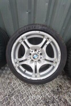 Bmw 3 Series E46 Style 68 17 Alloy Wheels With 4 Good Tyres 245/40/r17 Fast P&p