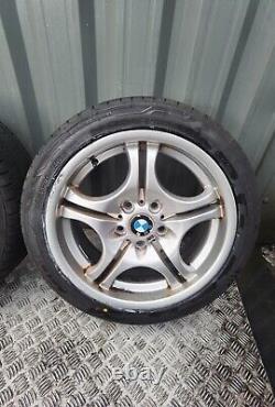 Bmw 3 Series E46 Style 68 17 Alloy Wheels With 4 Good Tyres 245/40/r17 Fast P&p