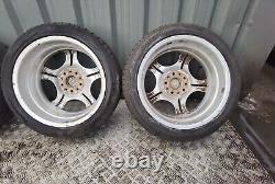 Bmw 3 Series E46 Style 68 17 Alloy Wheels With 4 Good Tyres 245/40/r17 Fast P&p