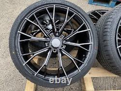 Bmw 5 Series F10 F11 M Sport Style Set Of 4 Alloy Wheels 20'' & Tyres Concave