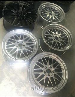 Bmw Bbs Lm Style Staggered Alloy Wheels 4 Refurbished DeepDish 19 E46 E92 5x120