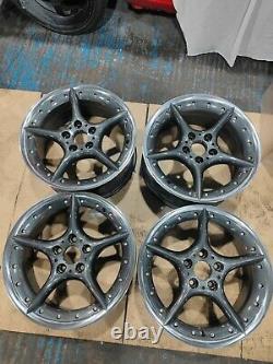 Bmw Bbs Z4 18 Style 108 Black D/cut Staggered Split Rim Alloy Wheels Refurbed