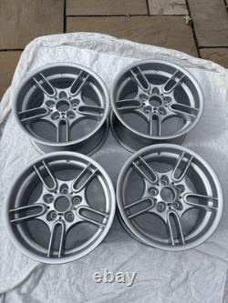 Bmw E39 Genuine 17 M Sport Style 66 Alloy Wheels Staggered 8j 9j M Tech M5 Rare