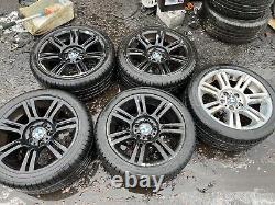 Bmw E90 M Sport Set Of Staggered 17 Style 194 Alloy Wheels 1&3 Series Winters