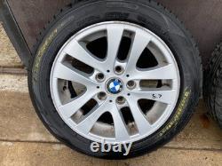 Bmw e90 e9x 16 inch alloy wheels with good tyres style 156 205/55/16 2005-2013