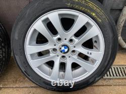 Bmw e90 e9x 16 inch alloy wheels with good tyres style 156 205/55/16 2005-2013
