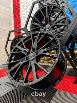 Brand New 20 Audi Rs6 Vourspung Gloss Black Style Alloy Wheels 5x112