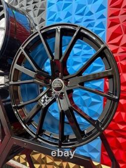 Brand New 20 Audi Rs6 Vourspung Gloss Black Style Alloy Wheels 5x112