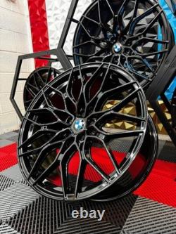 Brand New 20 Bmw M3 M4 Style Alloy Wheels Gloss Black 5x112 3 4 5 6 7 Series