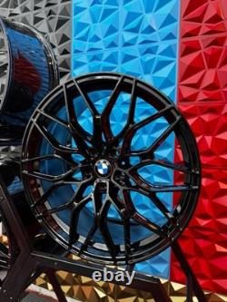 Brand New 20 Bmw M3 M4 Style Alloy Wheels Gloss Black 5x112 3 4 5 6 7 Series