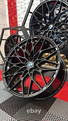 Brand New 20 Bmw M3 M4 Style Alloy Wheels Gloss Black 5x112 3 4 5 6 7 Series