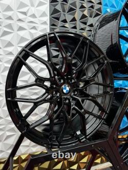 Brand New 20 Bmw M3 M4 Style Alloy Wheels Gloss Black 5x112 3 4 5 6 7 Series