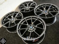 Brand New 20 Bmw M3/m4 Style Alloy Wheels 5 X 120 Satin Grey