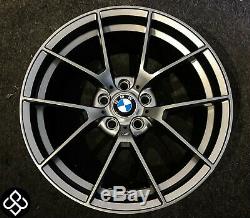 Brand New 20 Bmw M3/m4 Style Alloy Wheels 5 X 120 Satin Grey