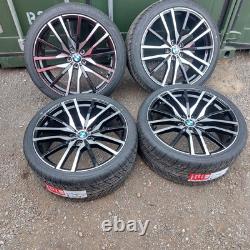 Brand New 22 Bmw Style Alloy Wheels Et40 Cb74.1 5x120 X5 X6 + New Tyres