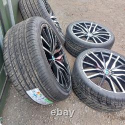Brand New 22 Bmw Style Alloy Wheels Et40 Cb74.1 5x120 X5 X6 + New Tyres