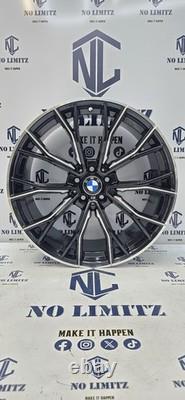 Brand New BMW 19 669M Style Alloy Wheels Staggered Set Diamond Cut 5x120