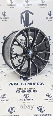 Brand New BMW 19 669M Style Alloy Wheels Staggered Set Diamond Cut 5x120