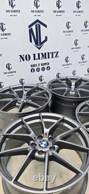 Brand New BMW 20 763M CS Style Alloy Wheels Staggered Set 5x120 Matt Grey