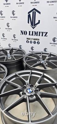 Brand New BMW 20 763M CS Style Alloy Wheels Staggered Set 5x120 Matt Grey