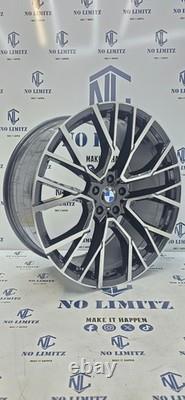 Brand New BMW 22 809M Style Alloy Wheels X5 / X6 F15 F16 5x120 Diamond Cut