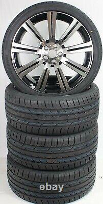 Brand New Range Rover OEM Style Stormer 1 BL/PL Alloy Wheels and Tyres 22 x 10