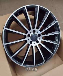 C Class E Class CLK SLK x4 18 Mercedes Turbine Style Alloy Wheels Et35 8J