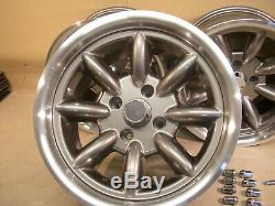 Cortina Escort Capri 8x15 Deep Dish Alloy Wheel Set Jbw Minilight Style, Ford