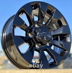 Defender L316 5x165.1 Et10 x4 18 Sawtooth Style Alloy Wheels Gloss Black C
