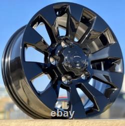 Defender L316 5x165.1 Et10 x4 18 Sawtooth Style Alloy Wheels Gloss Black C