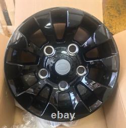 Defender L316 5x165.1 Et10 x4 18 Sawtooth Style Alloy Wheels Gloss Black C